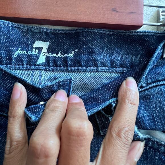 7 For All Mankind Bootcut Women's Jean Size 28 Medium Wash Straight Leg Denim - Picture 7 of 8